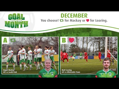 Guernsey FC's Goal of the Month - December