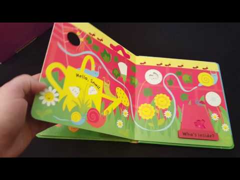 Usborne Books Preview  Baby's Very First Fingertrail Play Book Garden