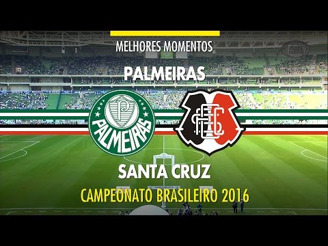 Melhores Momentos - Palmeiras 3 x 1 Santa Cruz - Brasileirão - 18/06/2016