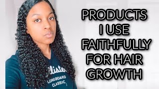 My Top Hair Growth Products That I Use Faithfully for Longer, Stronger Hair | Natural Hair