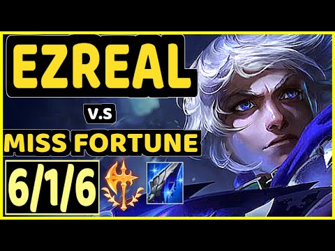 SARKIS (EZREAL) vs MISS FORTUNE - 6/1/6 KDA BOTTOM ADC GAMEPLAY - BR Ranked GRANDMASTER