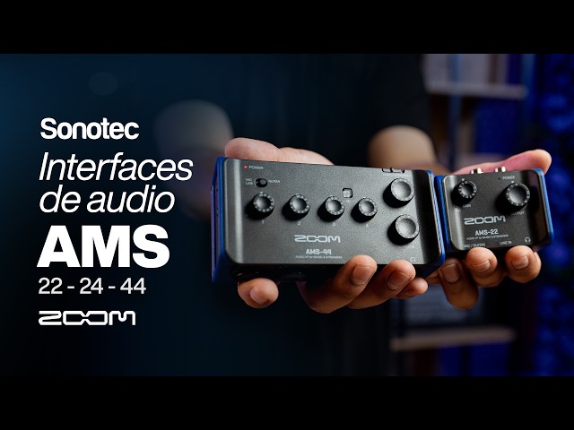 Vídeo relacionado con Zoom AMS-22 Interface de audio, 1 entrada XLR/TRS, entrada de línea estéreo, 2 salidas, loopback, monitorización directa, bus-powered, para grabaciones y streaming en PC, Mac, iOS y Android