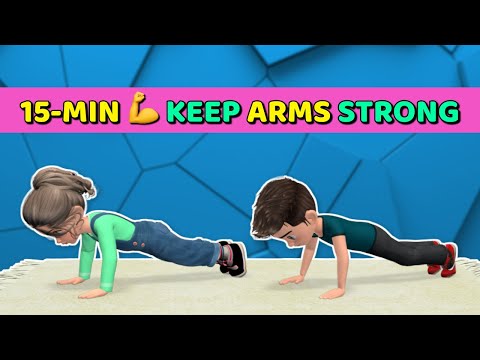 15-MIN WORKOUT TO KEEP ARMS STRONG: KIDS EXERCISE