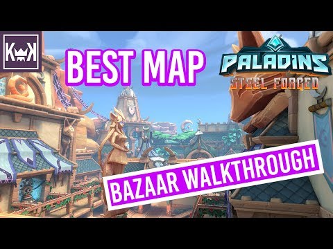 Paladins Steel Forged Update Bazaar Map Wallkthrough | Paladins PTS