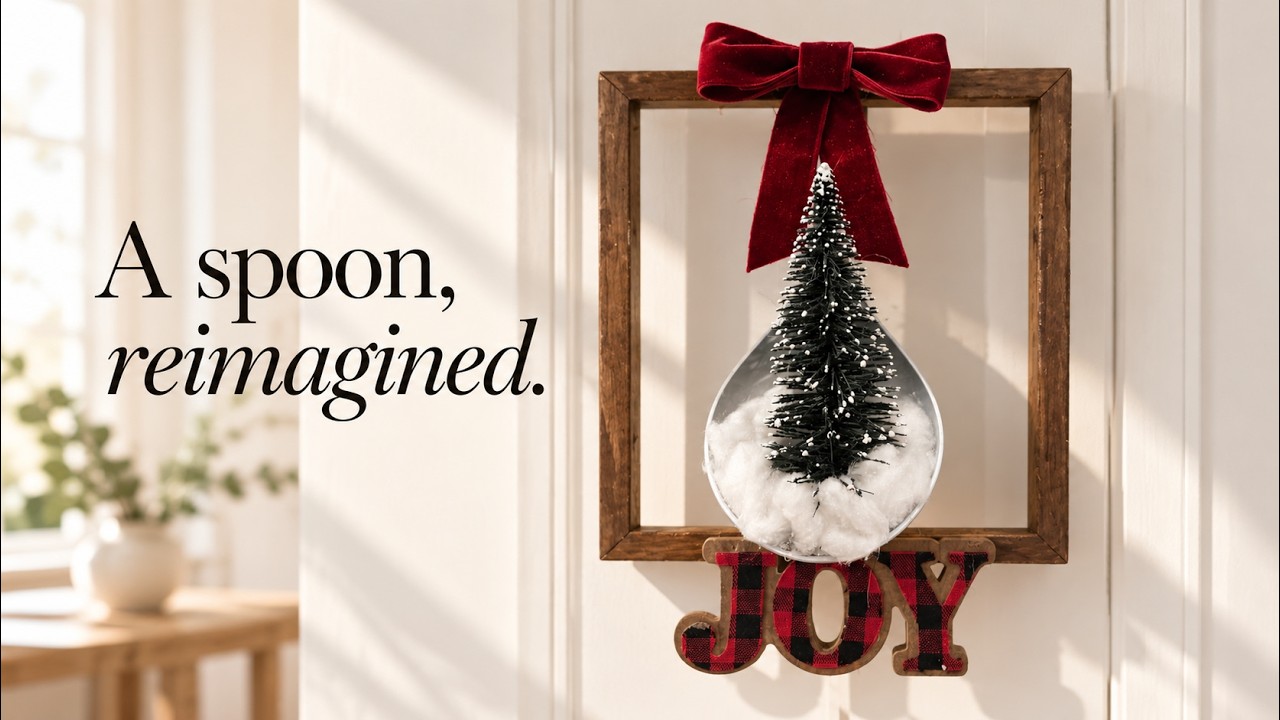 3 Christmas DIYs from a Gift Bag, Mop & Spoon || Christmas Reimagined || z9designs
