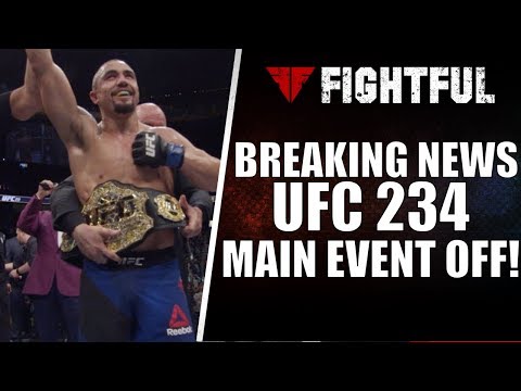 Robert Whittaker Issues Video Statement On UFC 234 Withdrawal