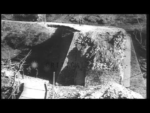 Italian troops advance in Greece and soldiers fire and speak over a phone during ...HD Stock Footage