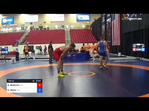 2018 Marine Corps US Open/Masters A Freestyle 100 RR Rnd 5 - Blake Watkins (Unat) Vs. Garth Wara (
