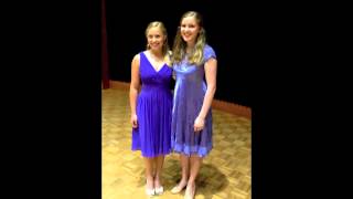 Abendlied by Mendelssohn - Jessica Moffitt and Annie Sherman