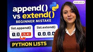 append() vs extend() in Python – Stop Making This Mistake!