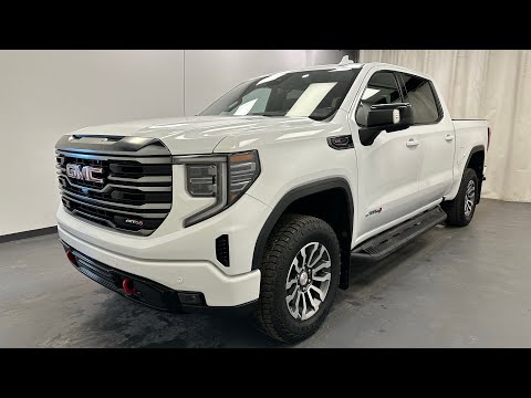 2023 GMC Sierra 1500 Crew Cab Short Box 4-Wheel Drive AT4 in White for sale at Davis GMC Buick Lethbridge in Lethbridge, AB