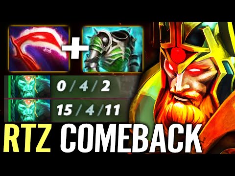 🔥 ARTEEZY 0/4/0 Hard Comeback — Wraith King Desolator + Assualt 270% Crit MAX DMG Carry Dota 2 Pro
