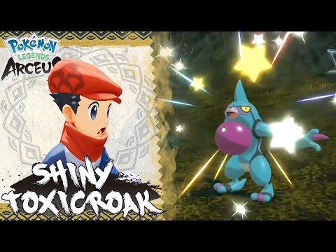 Shiny Toxicroak Found 3 Times! Shiny Living Dex Series in Pokemon Legends Arceus
