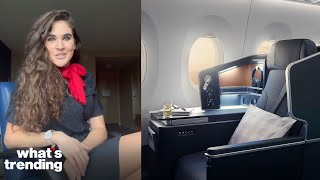 Viral TikTok Flight Attendant Answers FAQ