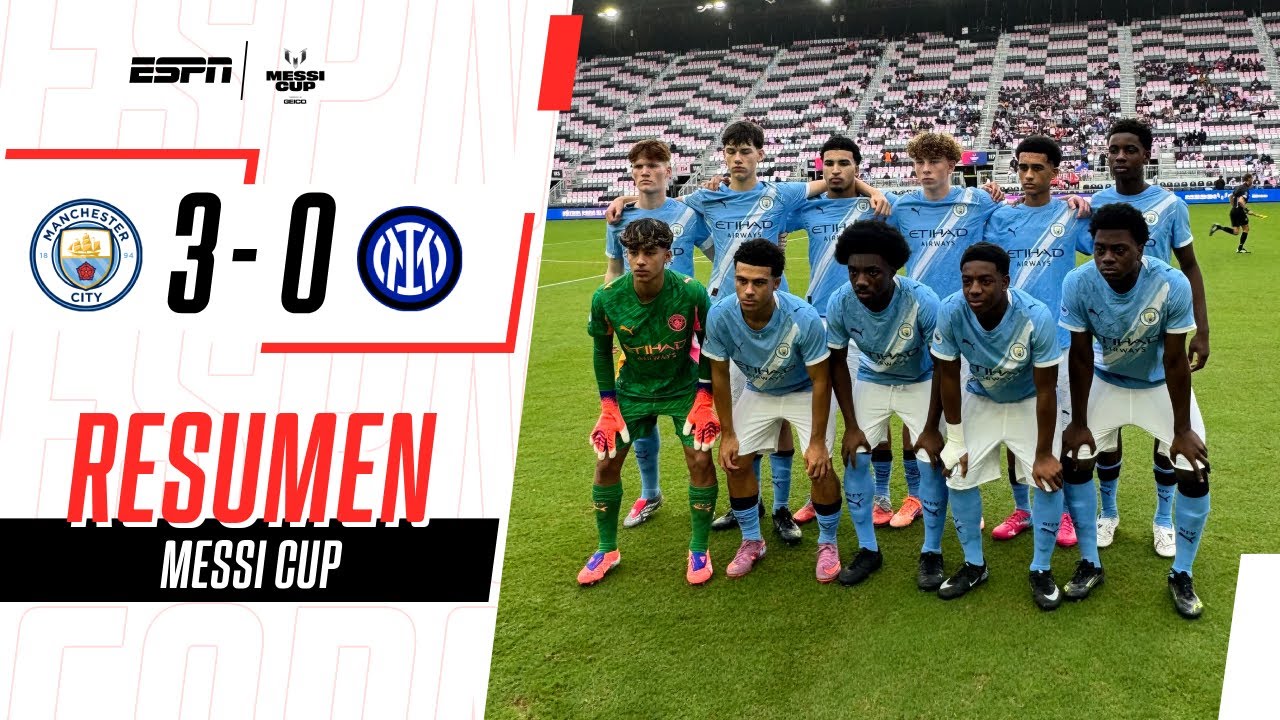 GOLEADA EN EL COMIENZO DE LA MESSI CUP: CITY PASÓ POR ENCIMA DE INTER | M. City 3-0 Inter | RESUMEN