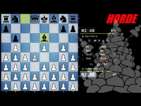SCACCHI Partite Online 62 - Torneo delle Varianti 2016 - HORDE CHESS