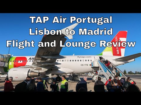 TAP Air Portugal NEW Business Lounge | Lisbon to Madrid FLIGHT REVIEW