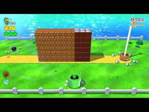 Super Mario 3D World (Switch) 5-5 Itemless Speedrun - Time: 18 (Former WR)