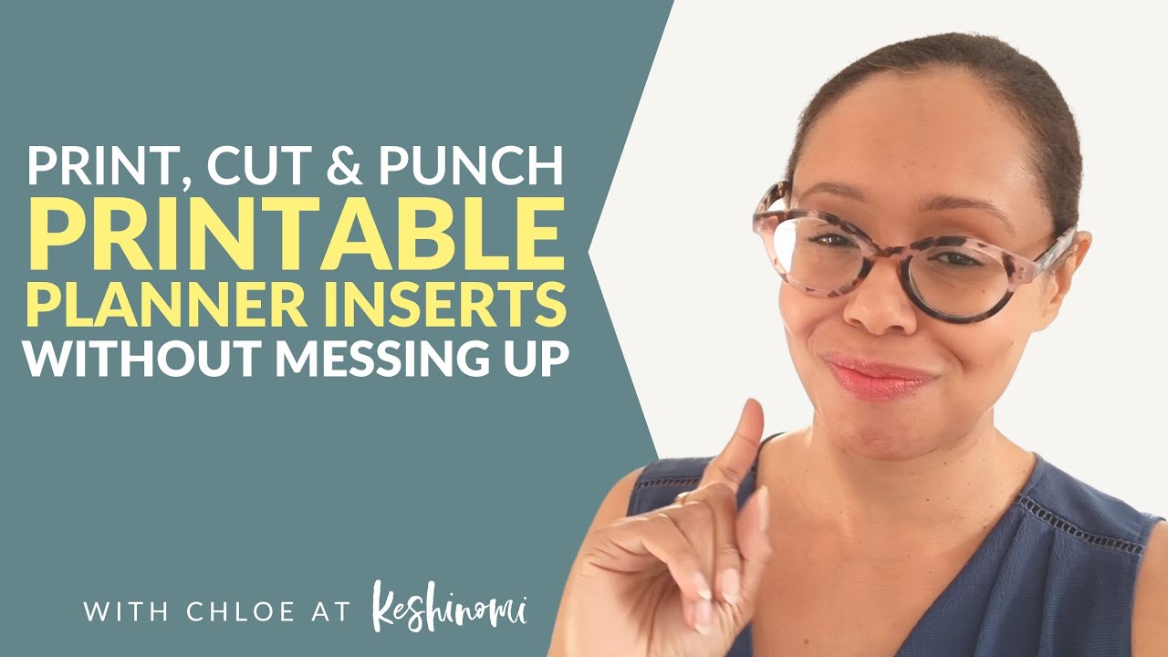 How to print, cut and hole punch A5 planner inserts, without messing up - Printable Planner Tips