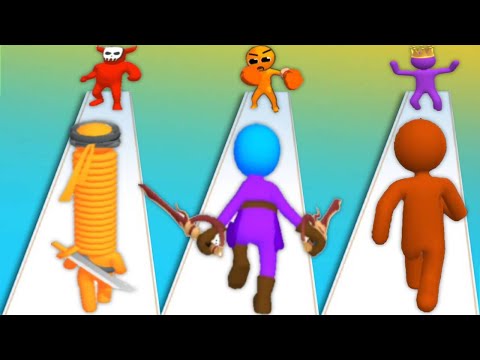 LONG NECK RUN vs SOLO LEVELING vs GIANT RUSH - Triple Gameplay New Update 2023