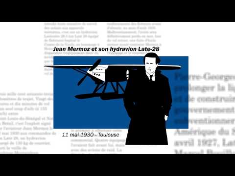 Mermoz traverse l'Atlantique