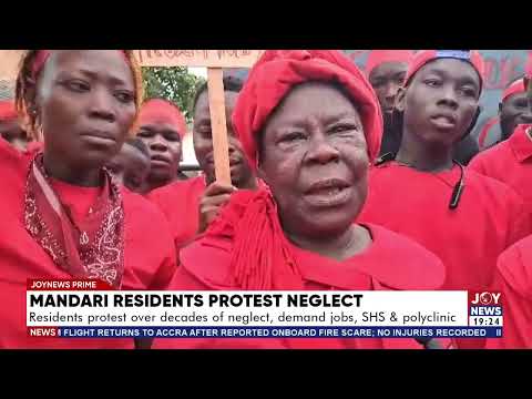 Mandari residents protest over decades of neglect, demand jobs, SHS and polyclinic.