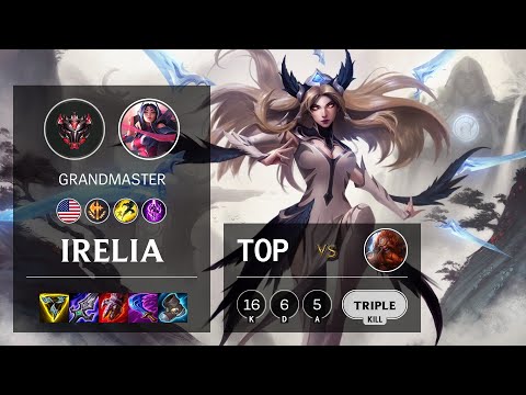 Irelia Top vs Gragas - NA Grandmaster Patch 10.25b