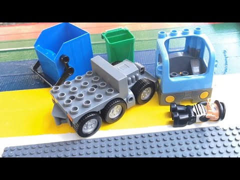 Lego Duplo Playmobil Toys Assemble & play Fire Truck Assembly Video for Children   Building Kids Toy Video