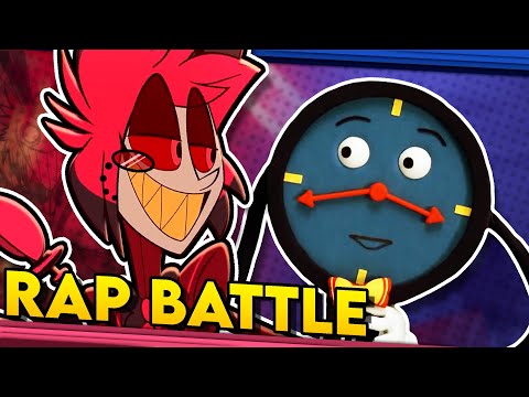Alastor vs. Tony the Talking Clock - Hazbin Hotel vs. Don't Hug Me I'm Scared. RAP BATTLE! (DGPRB)