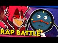 Alastor vs. Tony the Talking Clock - Hazbin Hotel vs. Don't Hug Me I'm Scared. RAP BATTLE! (DGPRB)