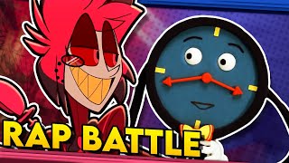 Alastor vs. Tony the Talking Clock - Hazbin Hotel vs. Don't Hug Me I'm Scared. RAP BATTLE! (DGPRB)