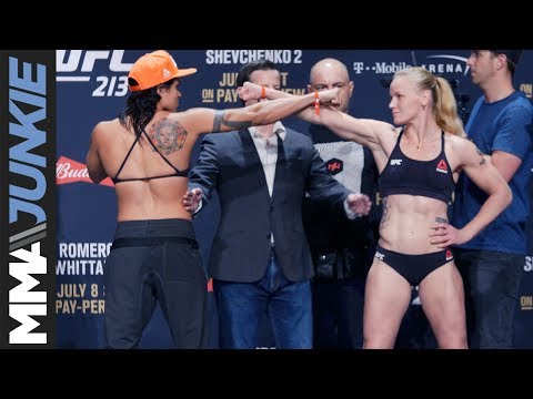 UFC 213 main event ceremonial weigh-in highlight