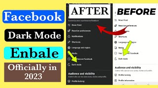 How to Enable Dark Mode on Facebook Account in 2023