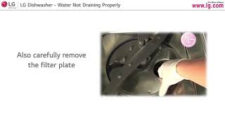 LG Dishwasher - Water Not Draining Properly
