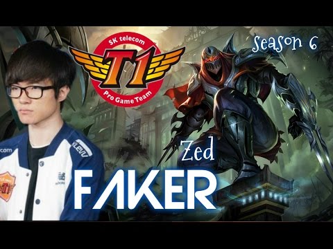 SKT T1 Faker ZED vs Corki MID - Patch 6.2 KR | League of Legends