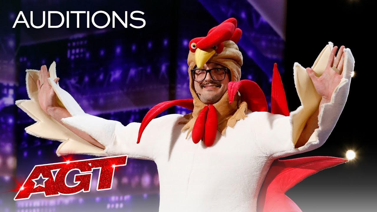 Hilarious Chicken Tells Funny Jokes! Eggcellent Puns Galore! - America's Got Talent 2020 thumbnail