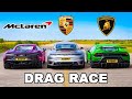 McLaren Artura V Lambo Perf V Porsche 911 Turbo DRAG RACE