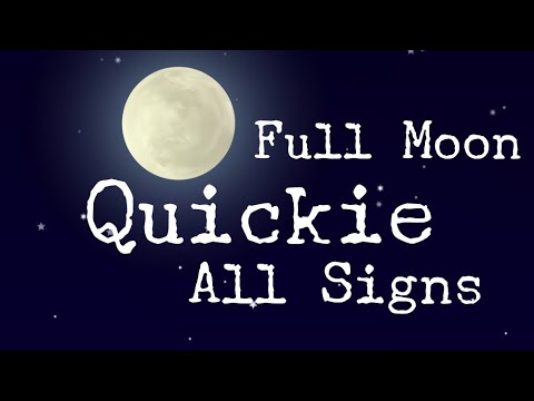 Full Moon Quickie! - All Signs! - 16th of April 2022!