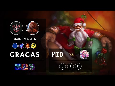 Gragas Mid vs Seraphine - EUW Grandmaster Patch 11.8