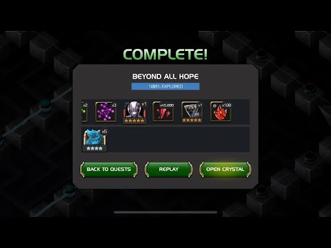 Labyrinth of Legends 100% explored 5 star crystal opening Marvel contest of champions