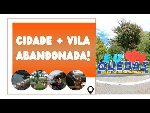 Quedas do Iguaçu PR: Centro da cidade,  banho de rio e a vila abandonada de Salto Osório!