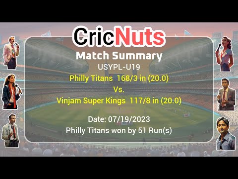 Philly Titans vs Vinjam Super Kings - 07/19/2023 - USYPL-U19-USYPL-U19