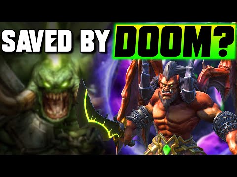 Pitlord Summons DOOM GUARD on a FRIDAY! - WC3 - Grubby