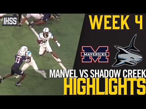 Epic High School Football: Manvel vs Shadow Creek Highlights!