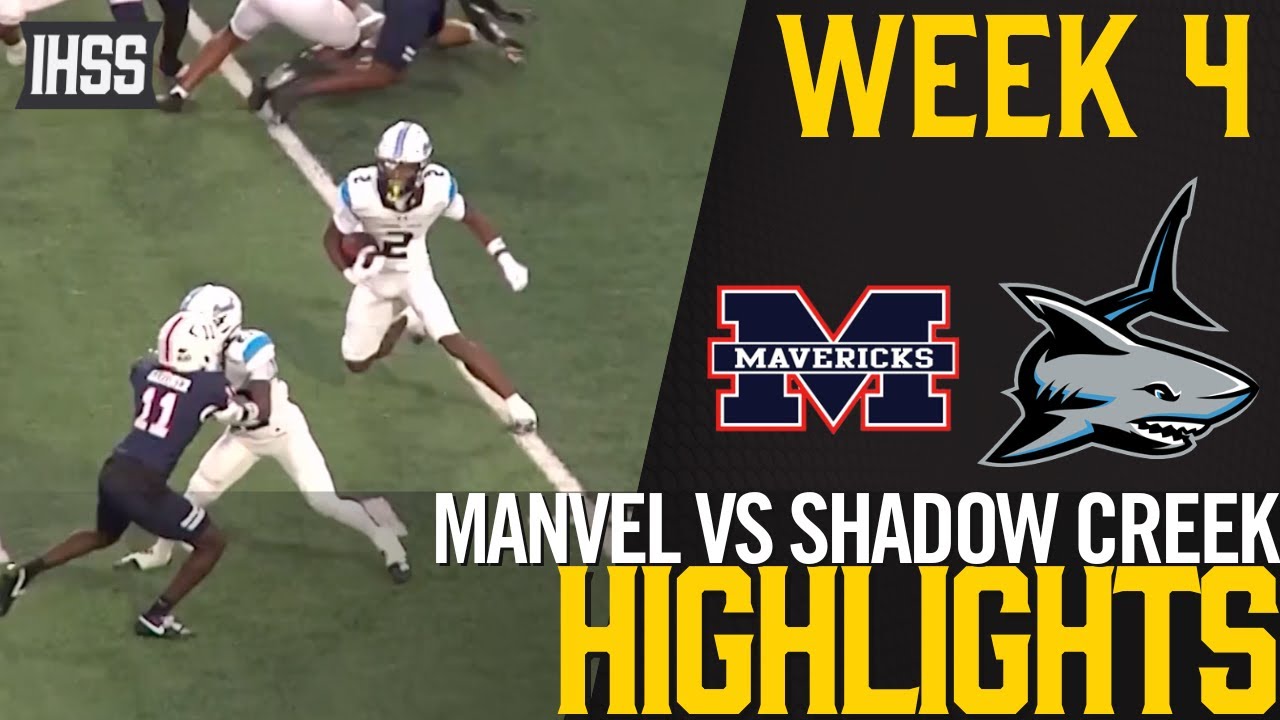 Epic High School Football: Manvel vs Shadow Creek Highlights!