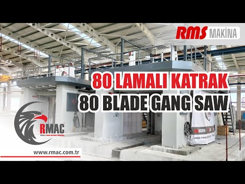 Штрипсовый станок для резки мраморных блоков на 80 штрипс