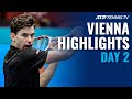 Djokovic, Thiem Progress; Garin Upsets Wawrinka | Vienna 2020 Day 2 Highlights