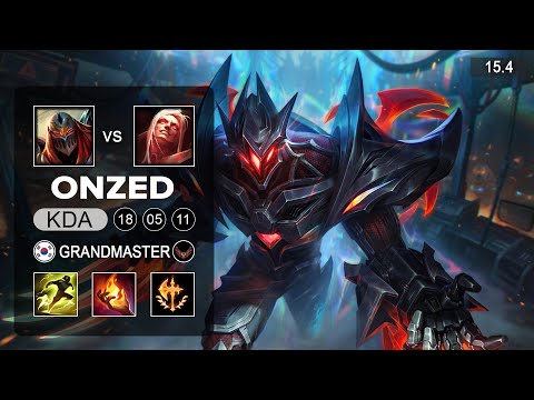 Zed vs Vladimir Mid - KR Grandmaster - Patch 15.4 Season 15