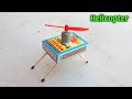 How To Make A Flying Helicopter With Matchbox Helicopter Diy Toy Helicopter