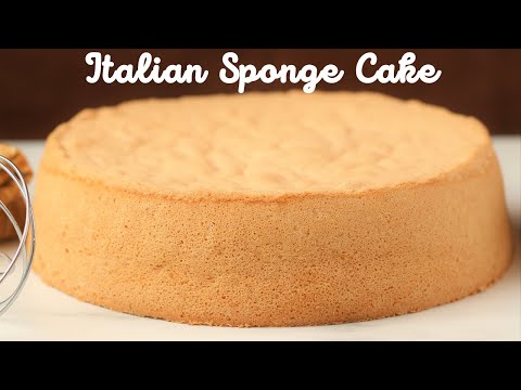 4 Ingredient Sponge Cake | How to make Italian Sponge Cake | Easy 4 ingredient sponge cake